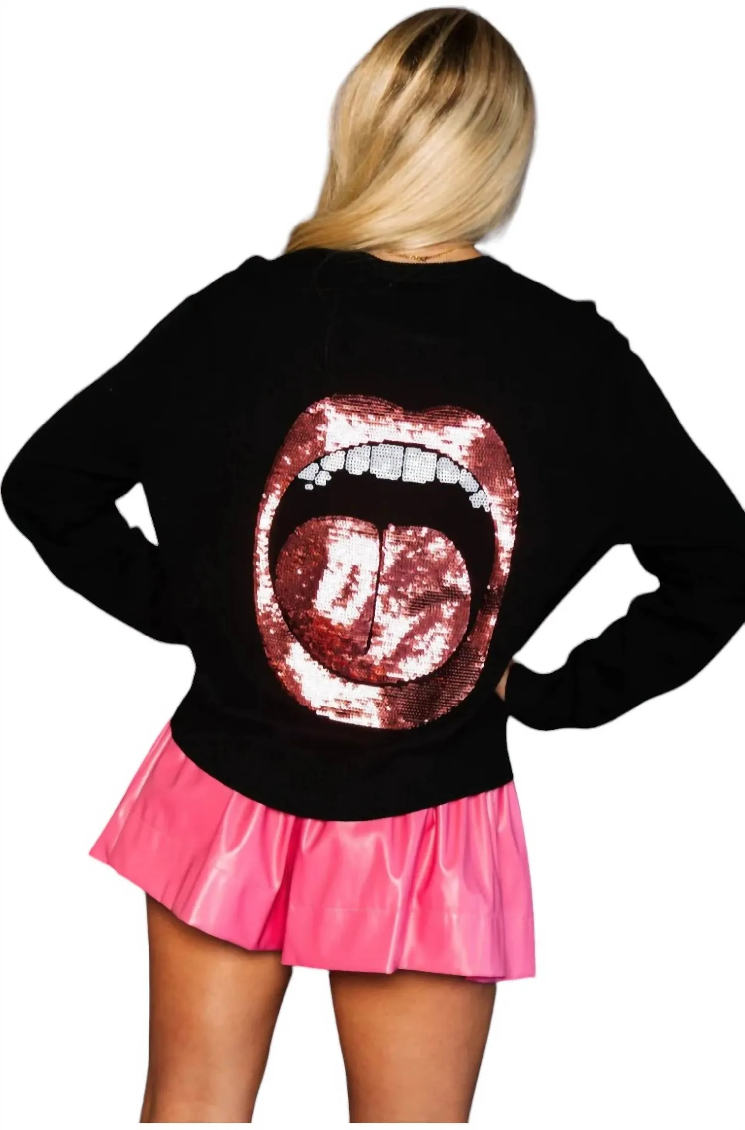 Scream Queen Sweater In Black