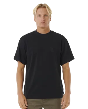 Search Embroidery T-Shirt in Black