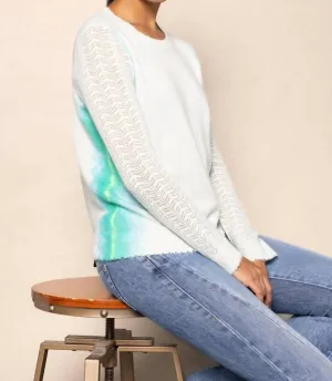 Side By Side Sweater In Barely Blue