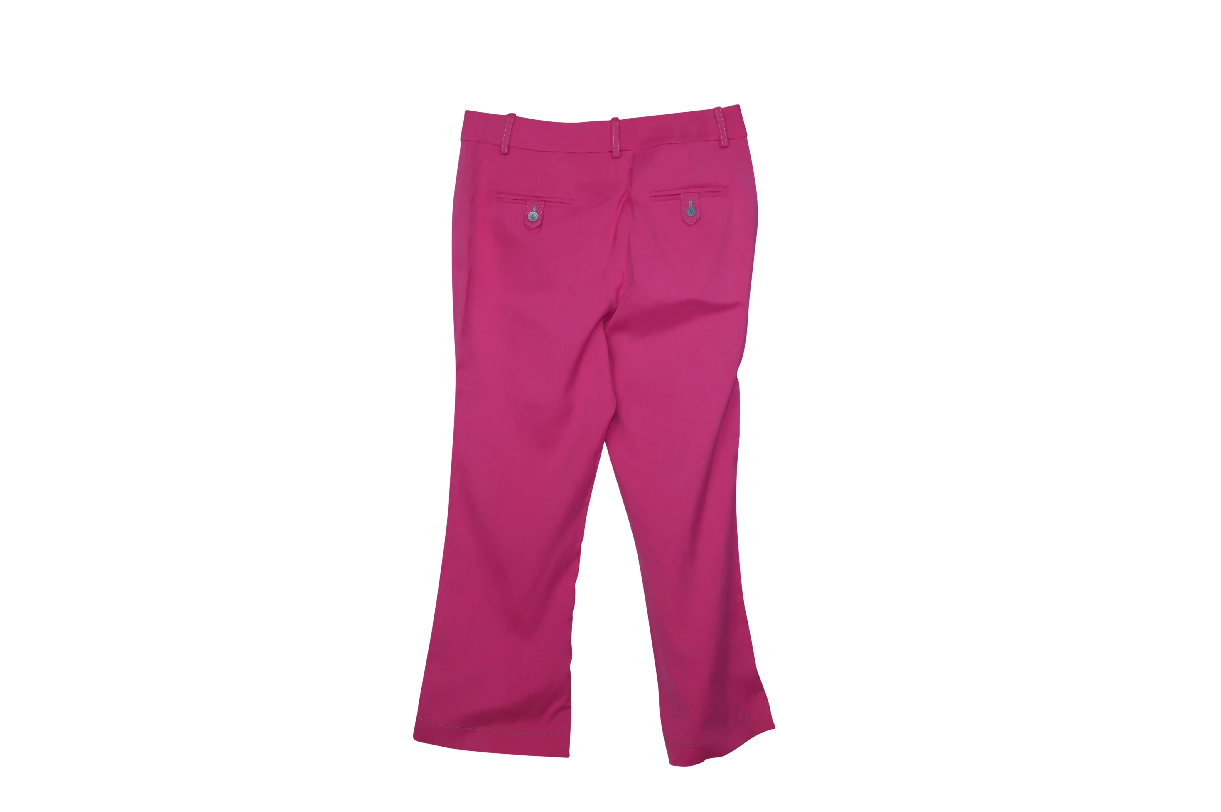 Sies Marjan Danit Flared Cropped Tailored Trousers in Pink Viscose