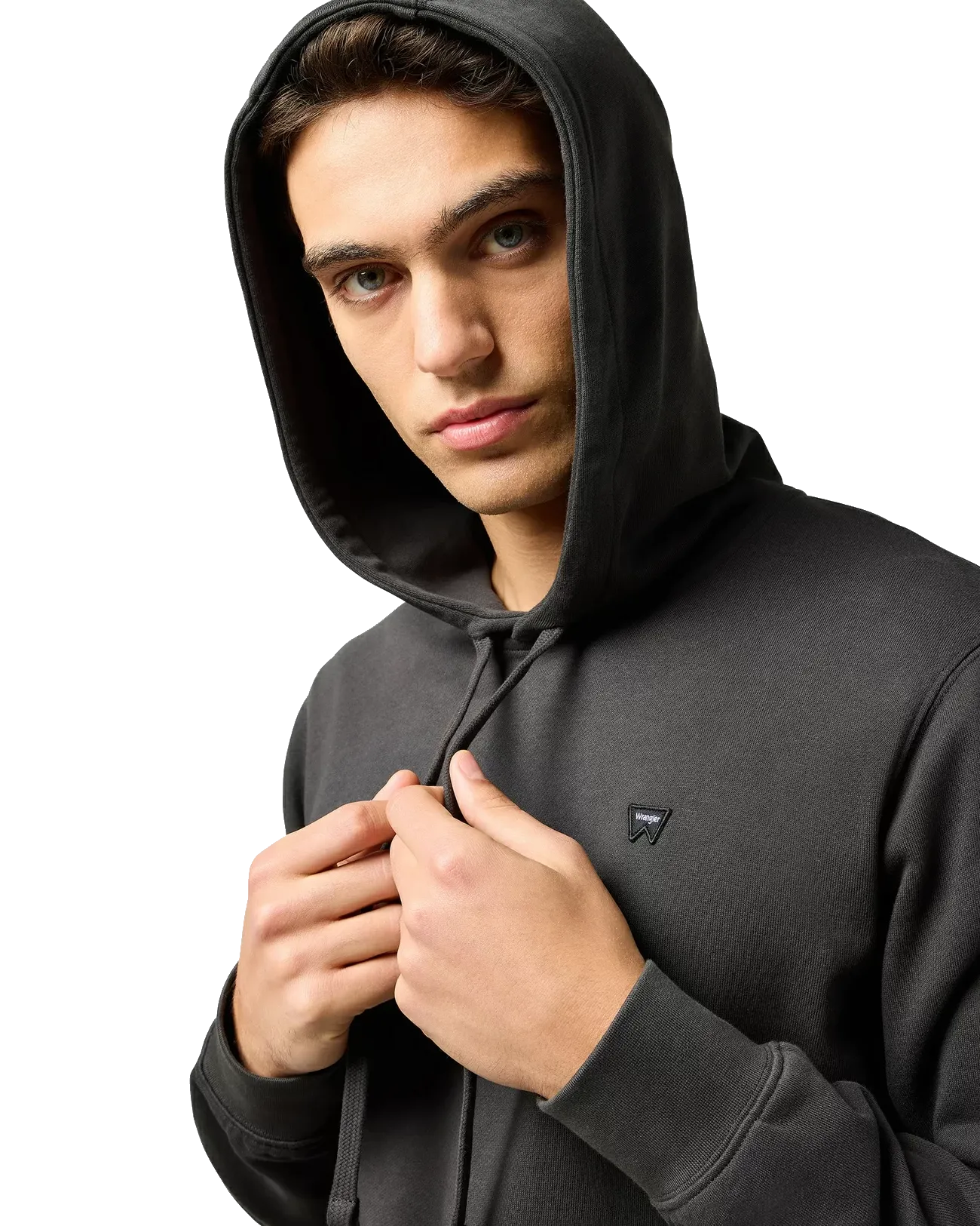 Sign Off Hoodie in Faded Black