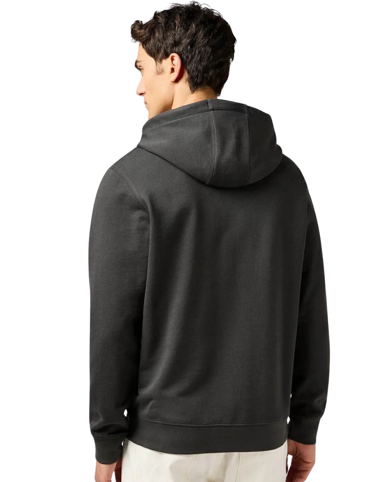 Sign Off Hoodie in Faded Black