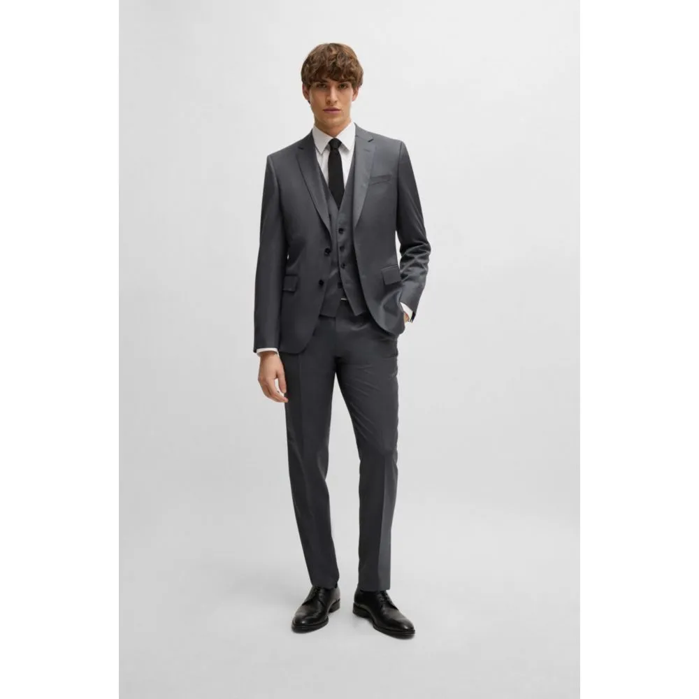 Single-breasted waistcoat in virgin-wool serge