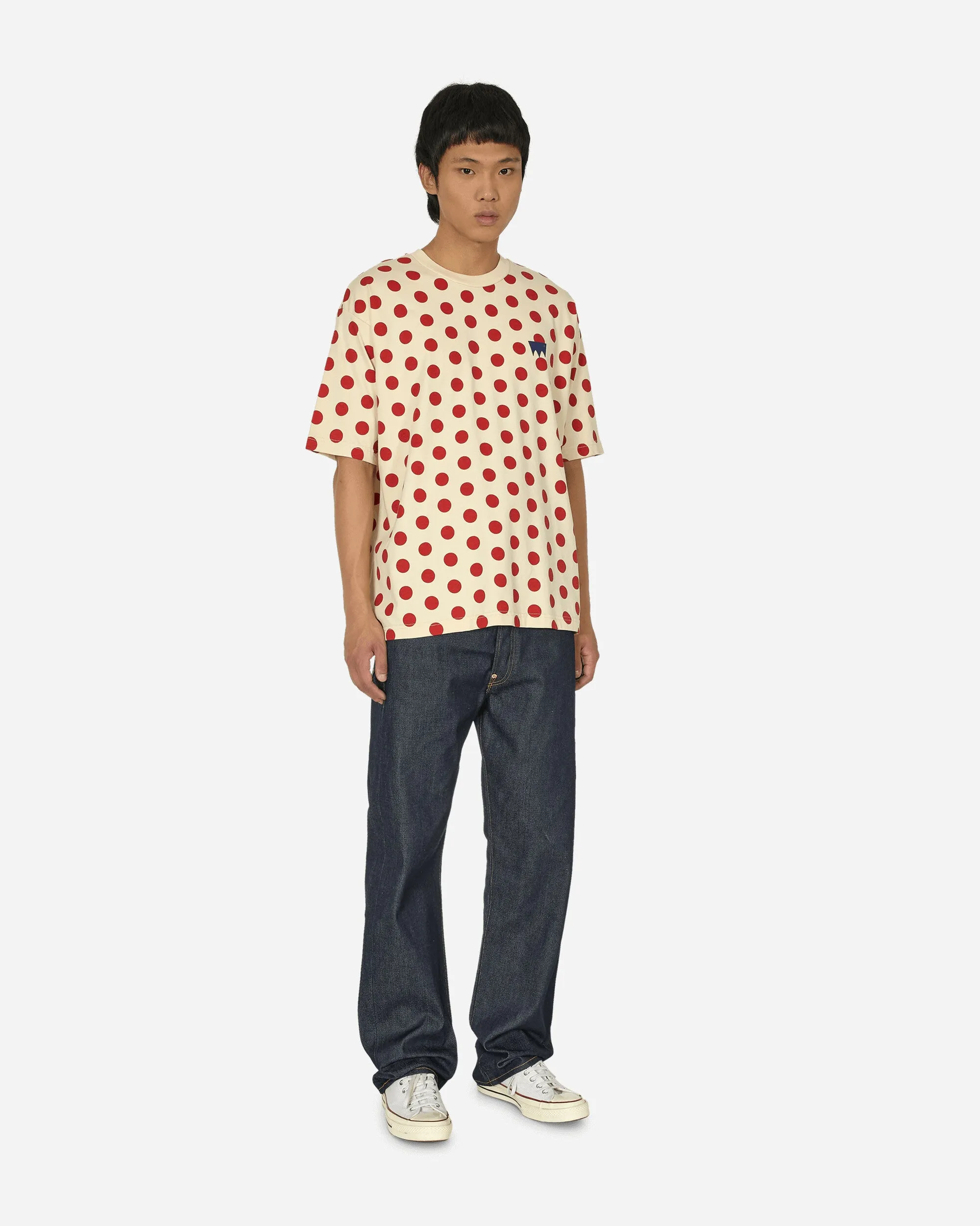 Skateboarding Graphic Boxy T-Shirt Cream
