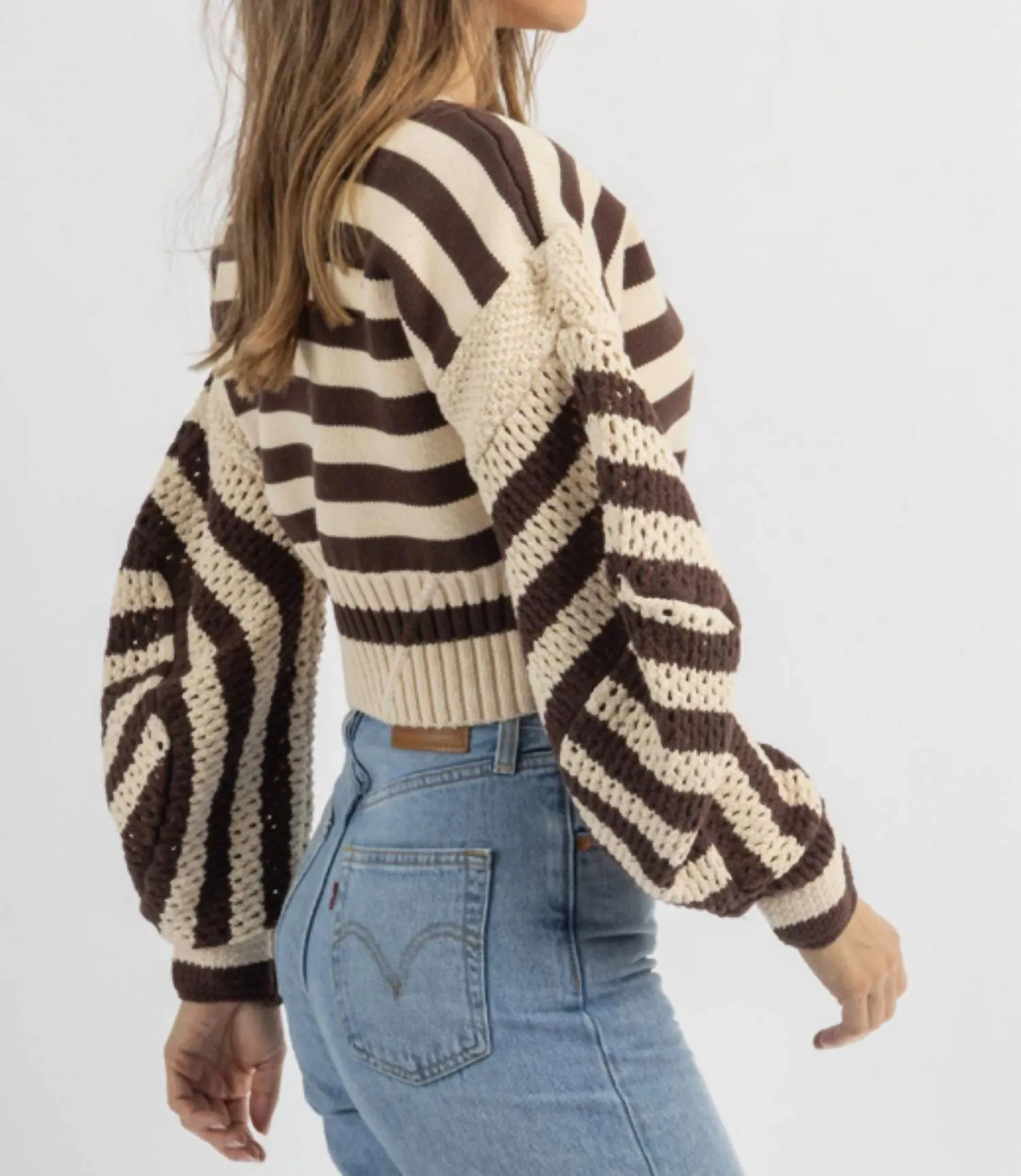 Ski Lodge Sweater In Brown