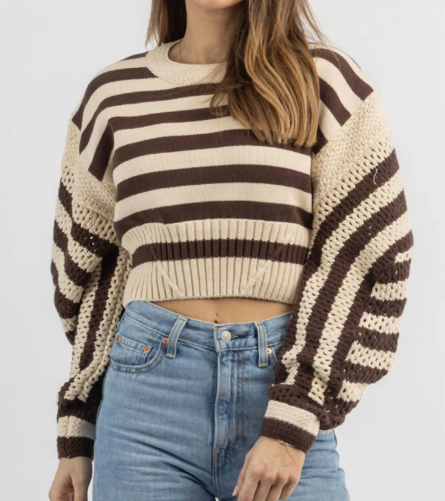 Ski Lodge Sweater In Brown