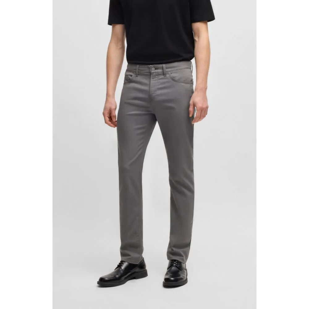 Slim-fit trousers in stretch cotton