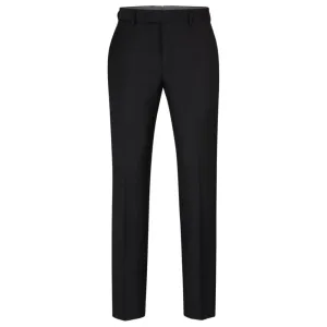 Slim-fit trousers in virgin wool with stretch