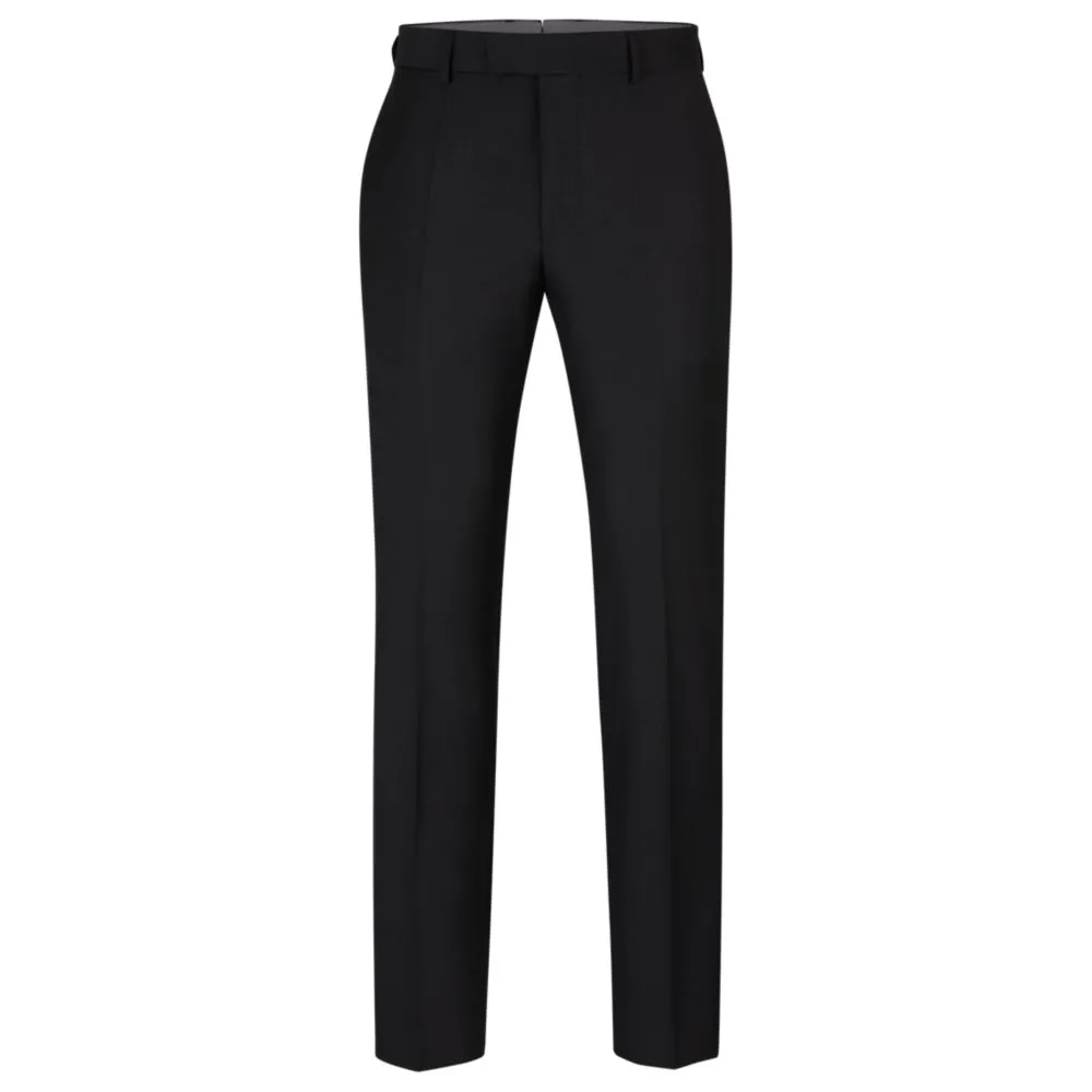 Slim-fit trousers in virgin wool with stretch