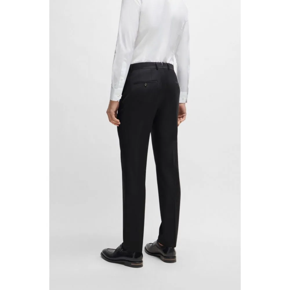 Slim-fit trousers in virgin wool with stretch