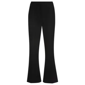 Slim-fit trousers with bootcut leg