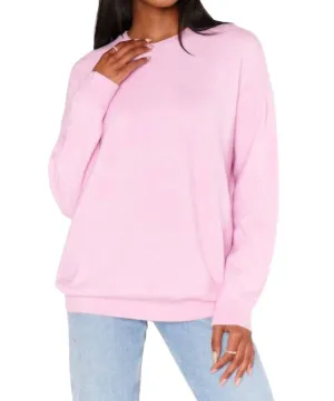 Soft Sweater In Mauve Pink