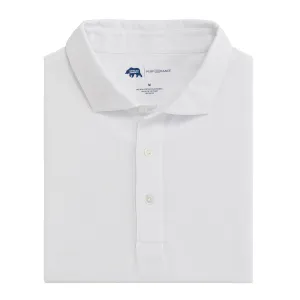 Solid Performance Pique Polo - White