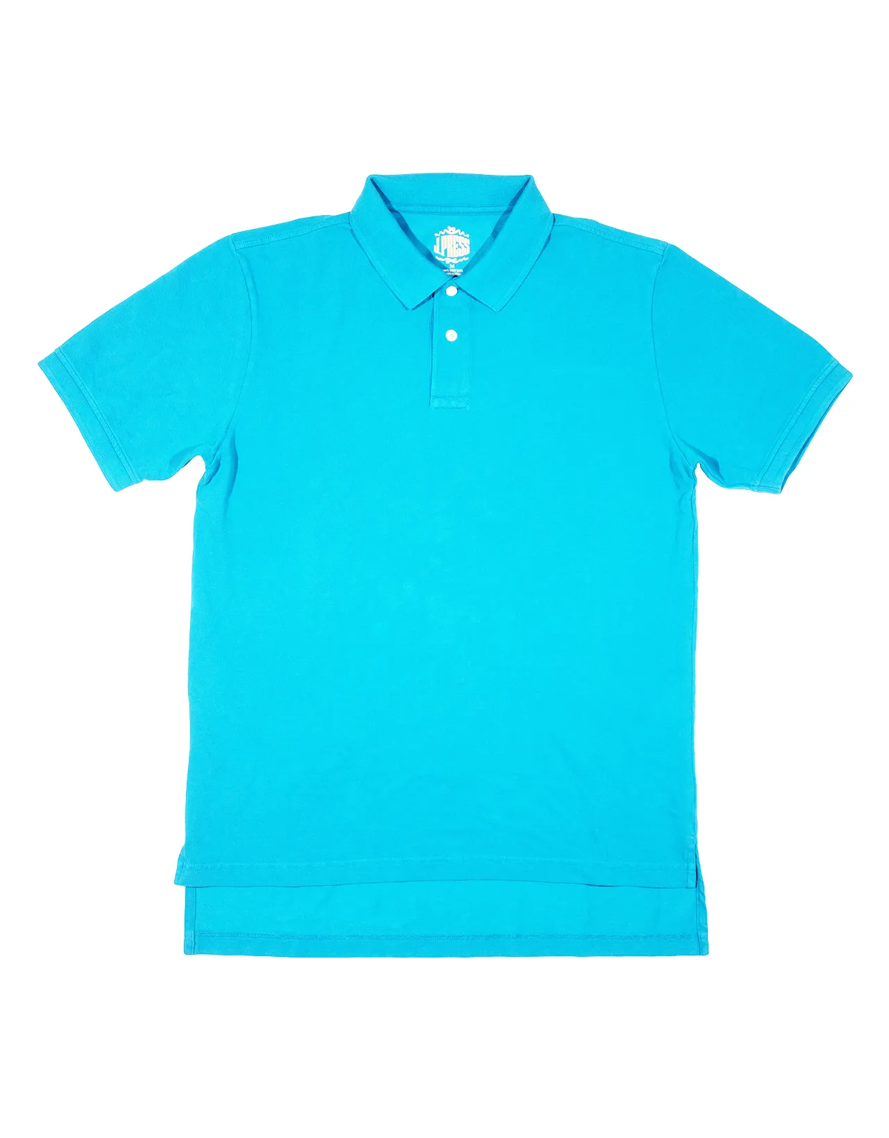 SOLID PIQUE POLO - AQUA