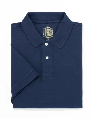 SOLID PIQUE POLO - NAVY