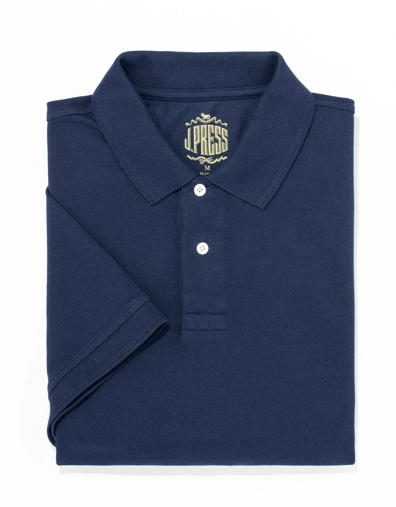 SOLID PIQUE POLO - NAVY