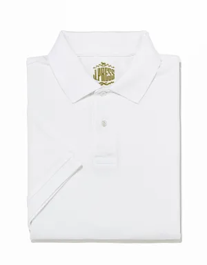 SOLID PIQUE POLO - WHITE