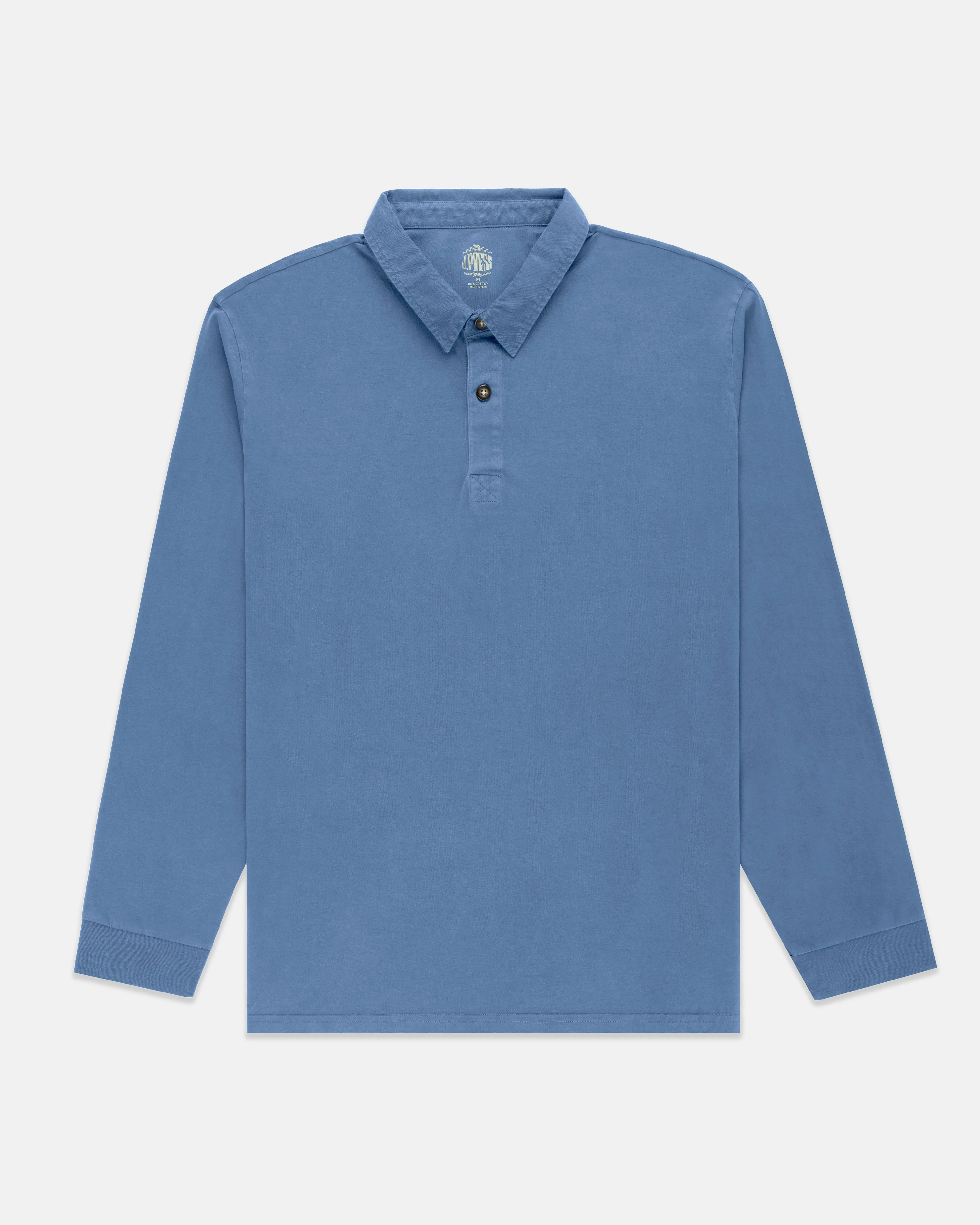 SOLID RUGBY SHIRT - BLUE