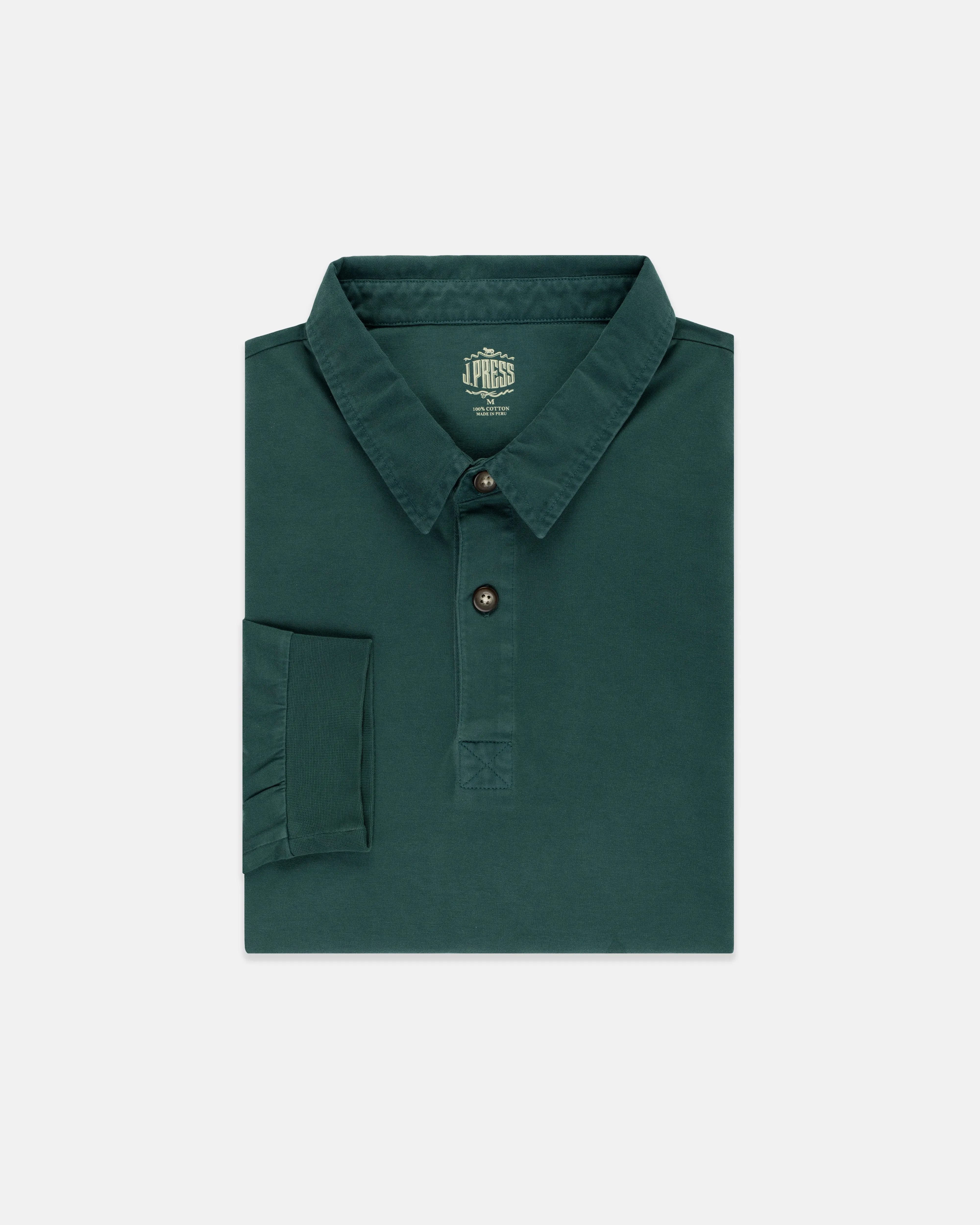 SOLID RUGBY SHIRT - GREEN