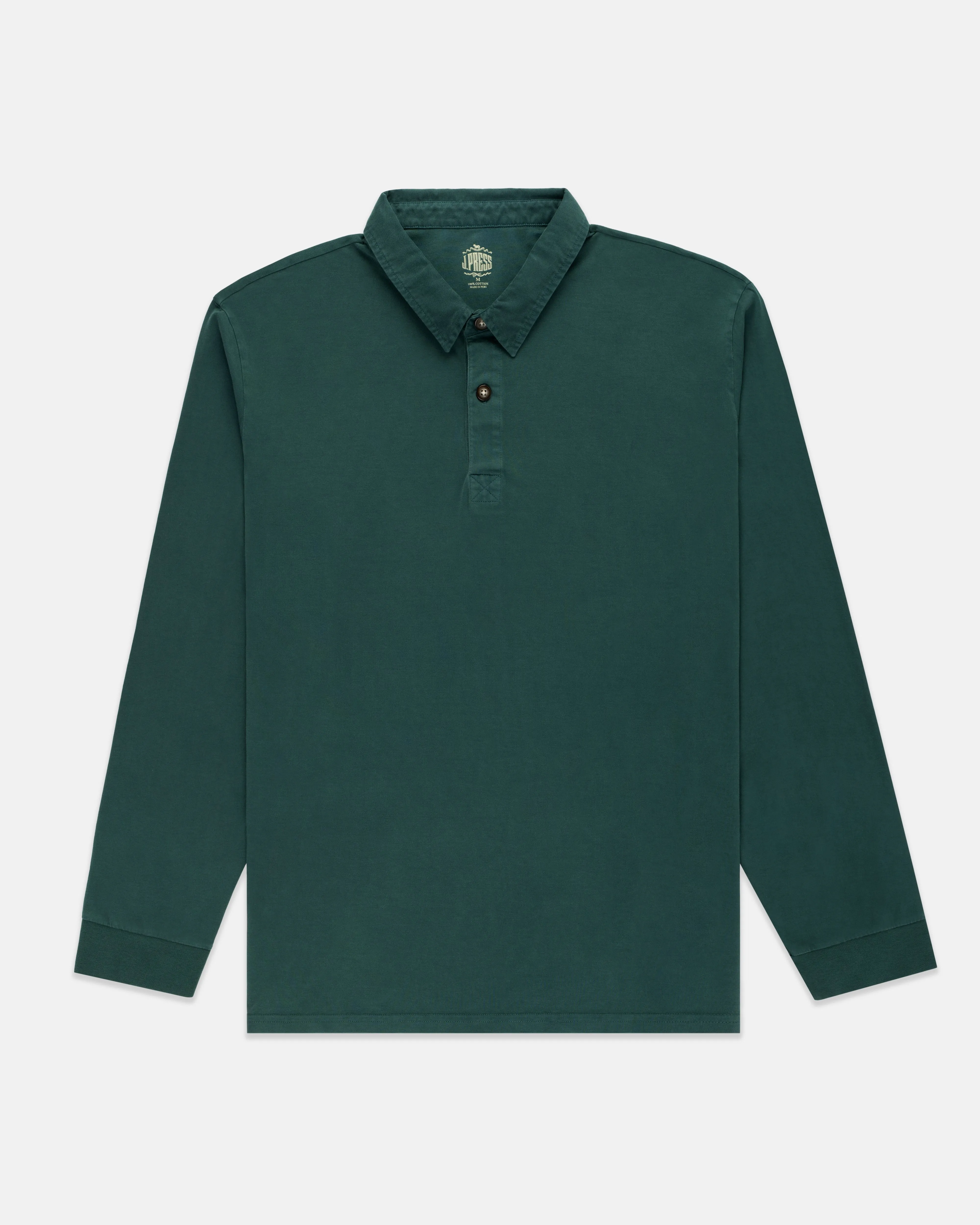 SOLID RUGBY SHIRT - GREEN