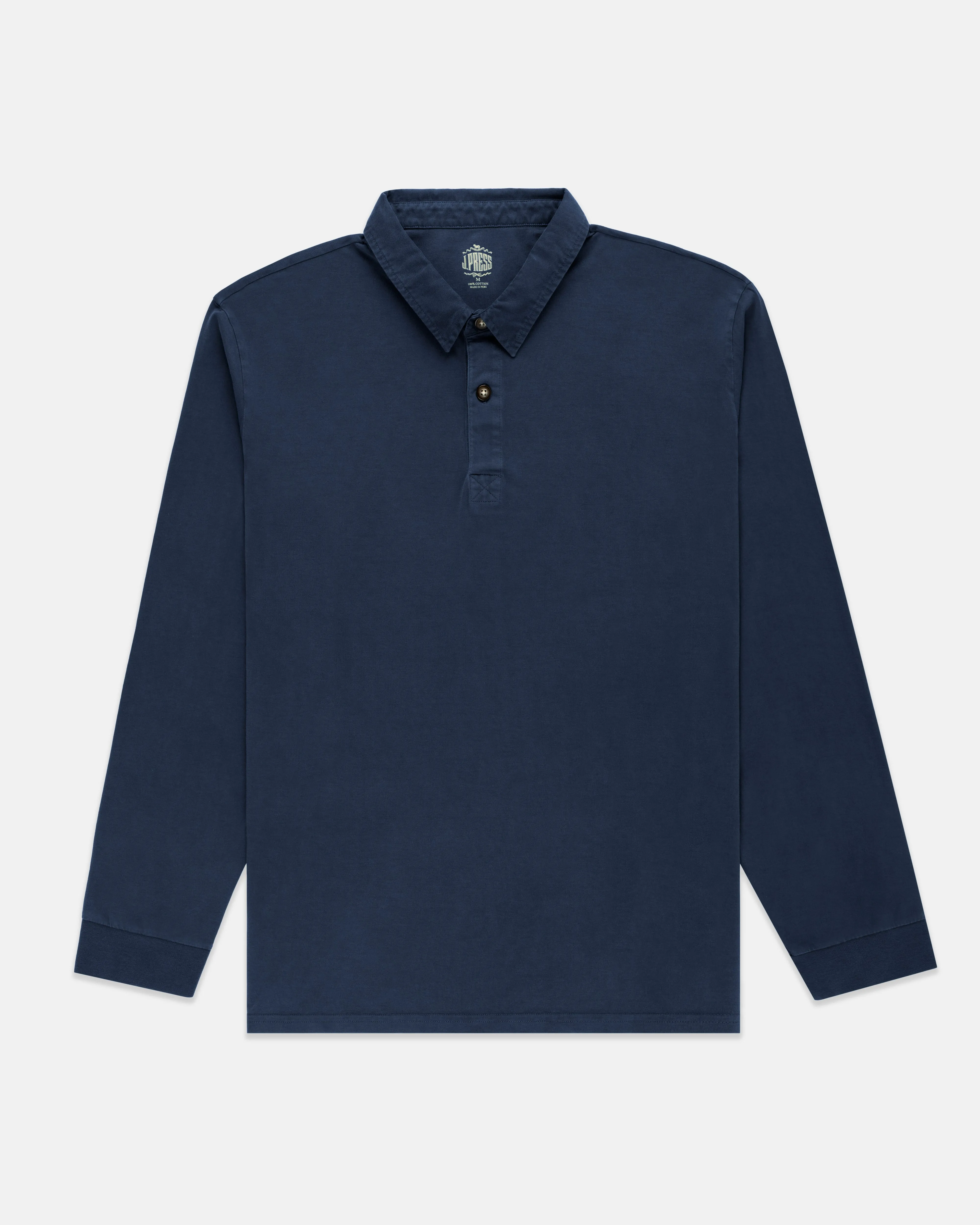 SOLID RUGBY SHIRT - NAVY