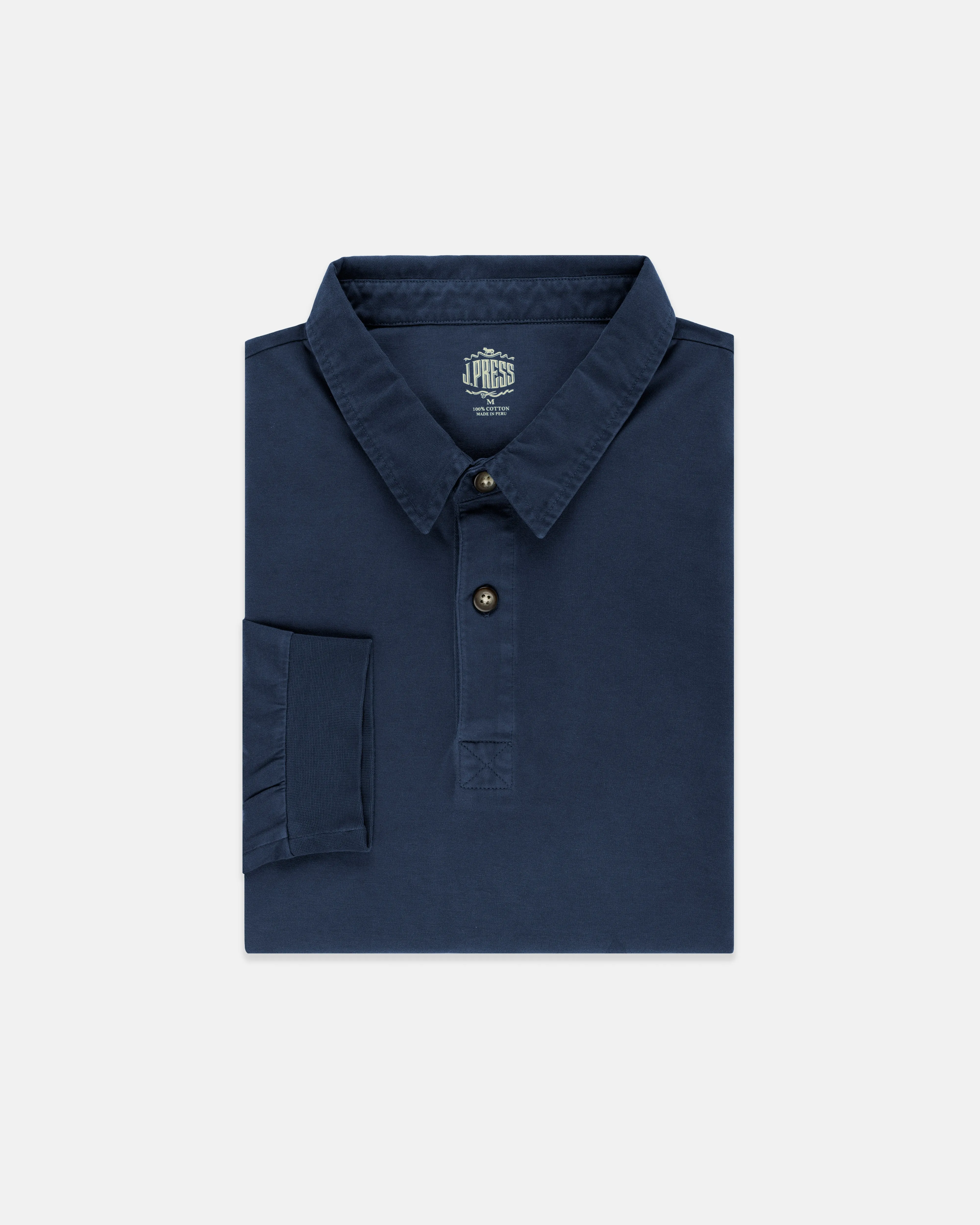 SOLID RUGBY SHIRT - NAVY