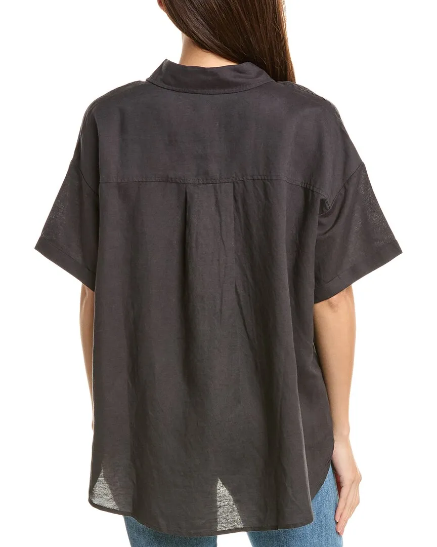 Splendid Dawson Linen-Blend Button-Down Shirt