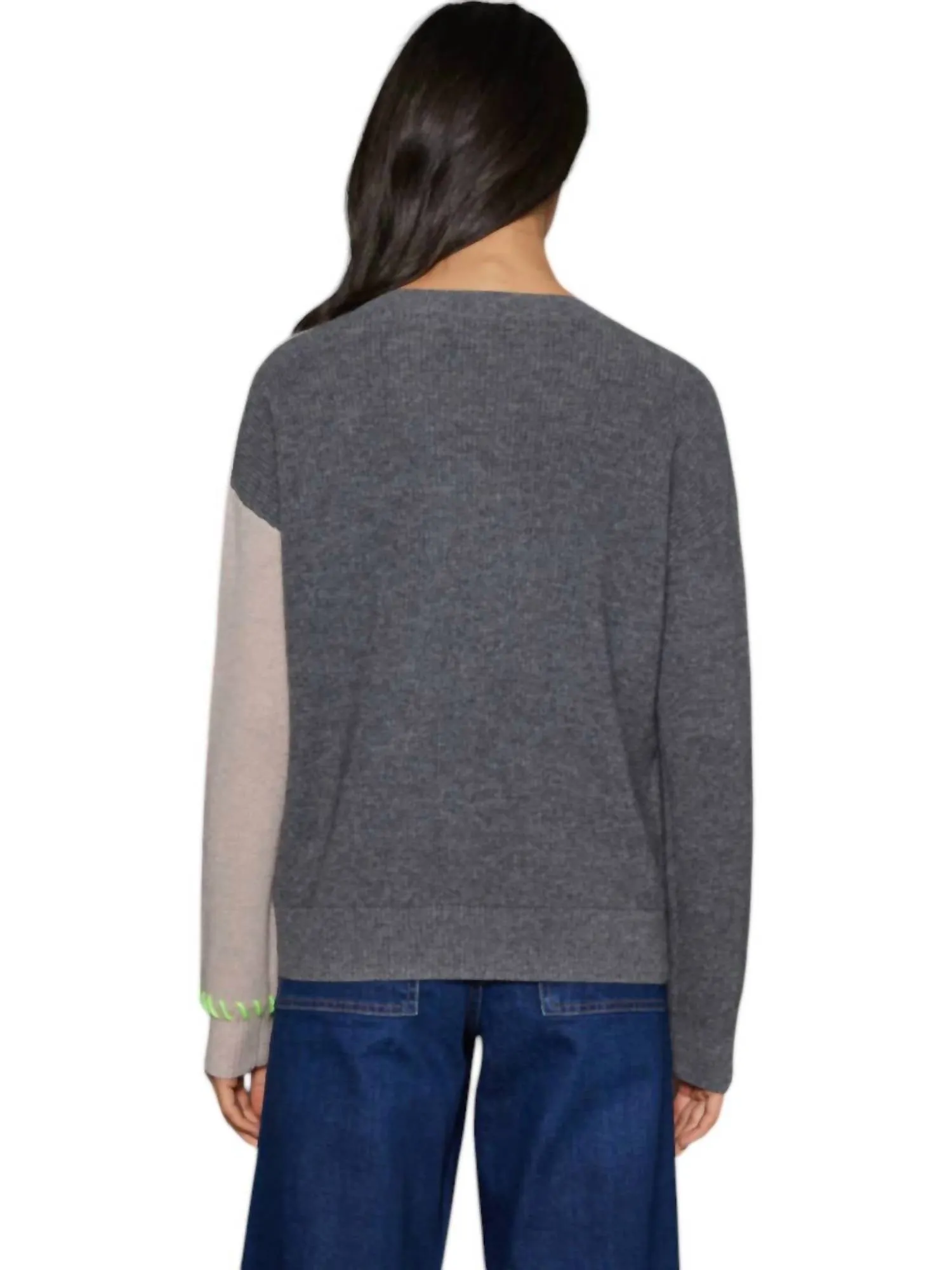 Split Happens Sweater In Chai/char