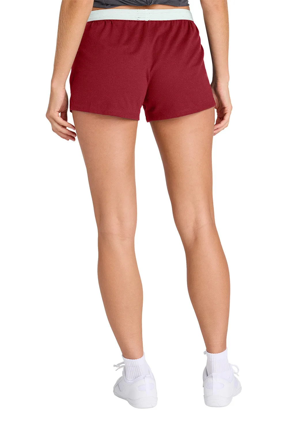 Sport-Tek Womens Jersey Knit Squad Shorts - Deep Red