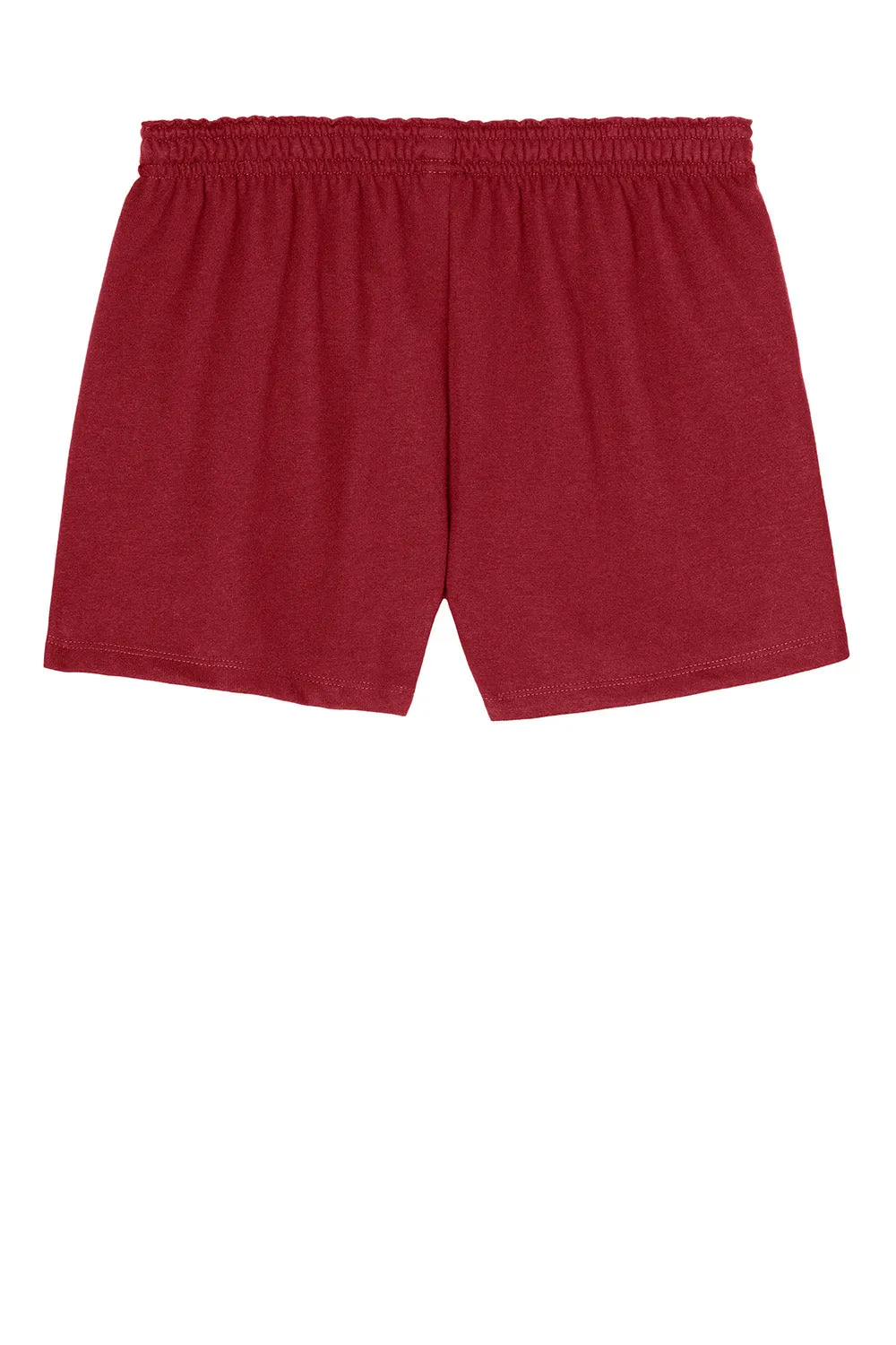 Sport-Tek Womens Jersey Knit Squad Shorts - Deep Red