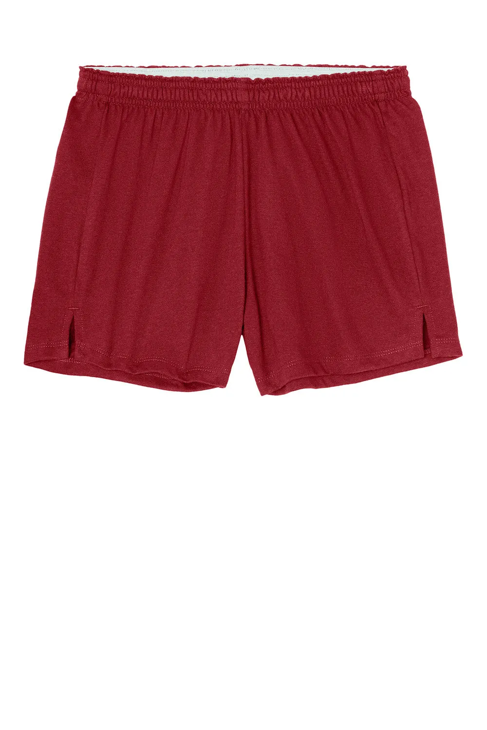 Sport-Tek Womens Jersey Knit Squad Shorts - Deep Red