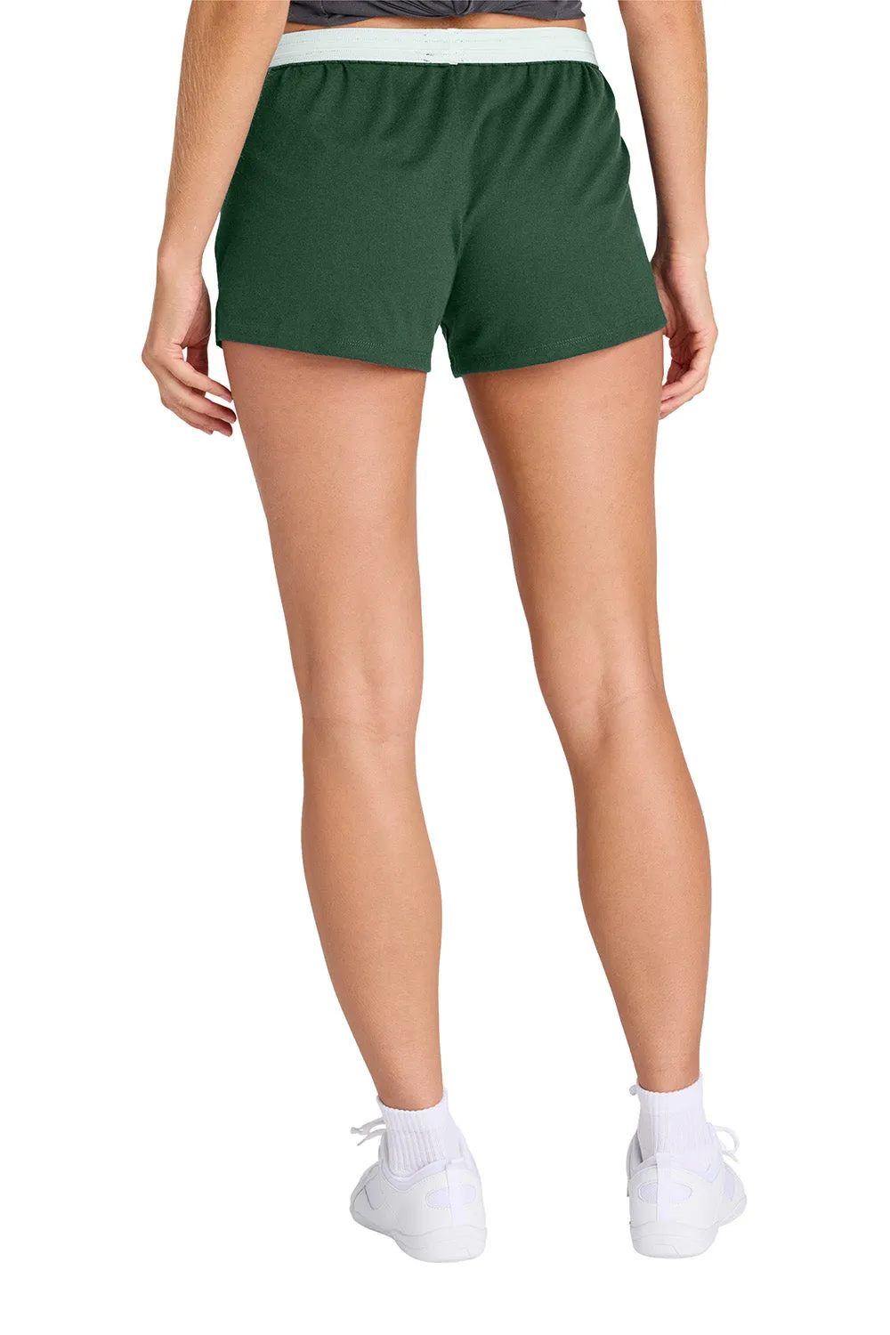 Sport-Tek Womens Jersey Knit Squad Shorts - Forest Green