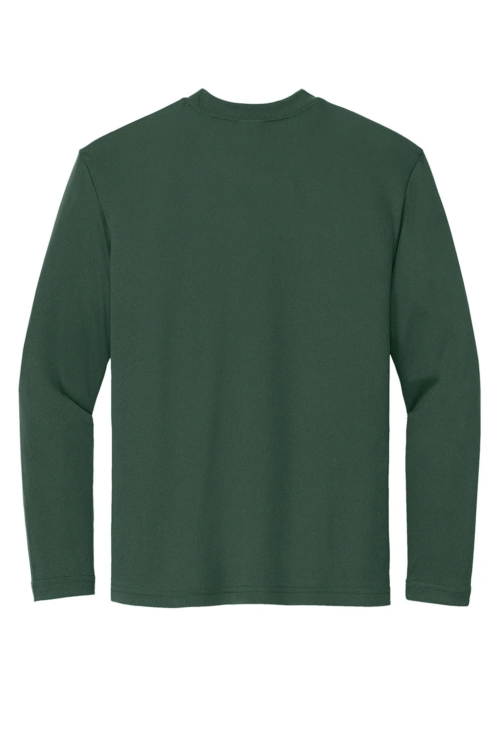 Sport-Tek Youth Competitor Moisture Wicking Long Sleeve Crewneck T-Shirt - Forest Green