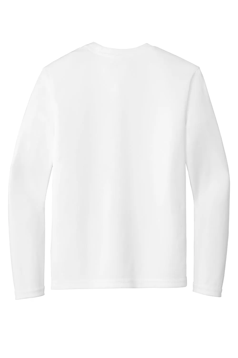 Sport-Tek Youth Competitor Moisture Wicking Long Sleeve Crewneck T-Shirt - White