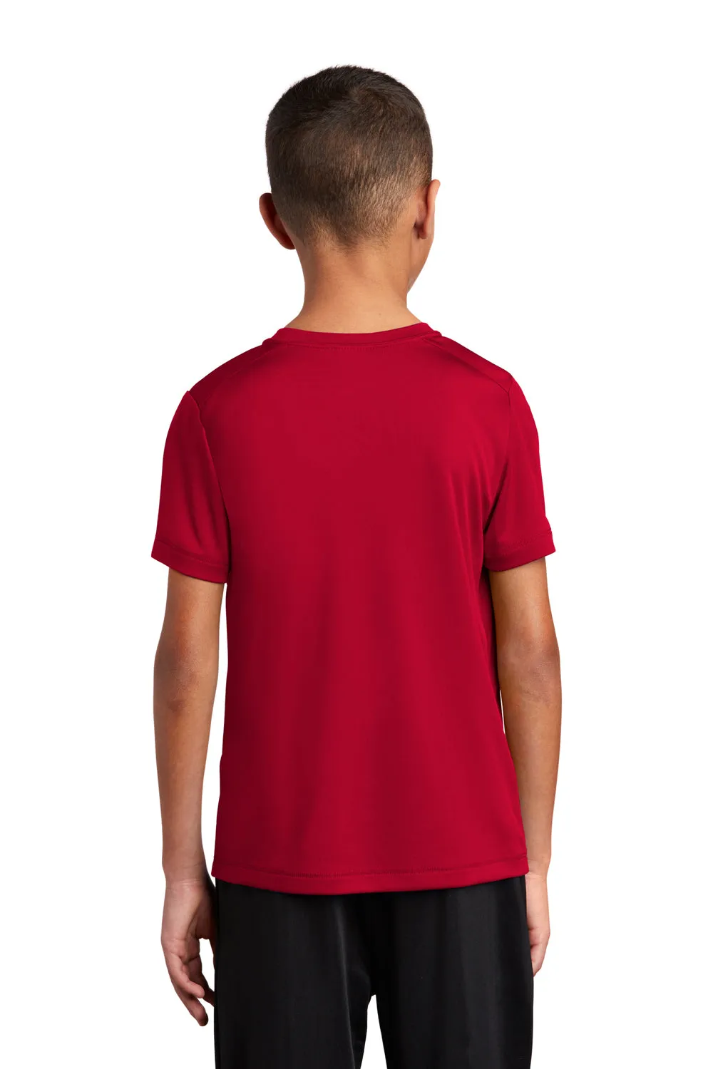 Sport-Tek Youth Moisture Wicking Short Sleeve Crewneck T-Shirt - True Red