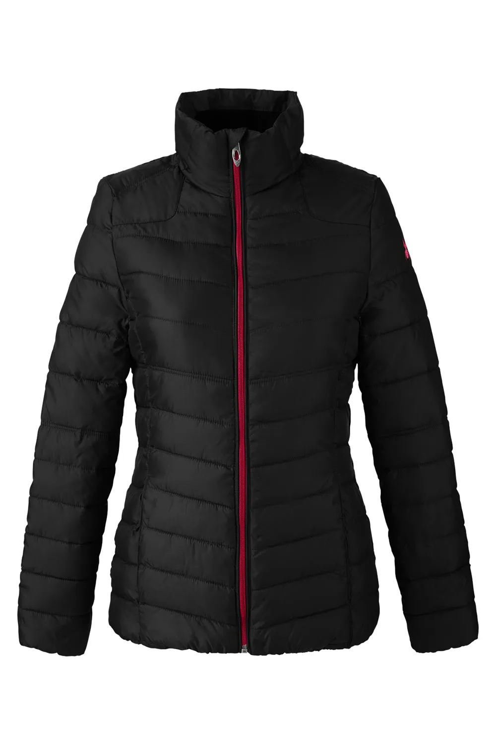 Spyder Womens Supreme Puffer Full Zip Jacket - Black
