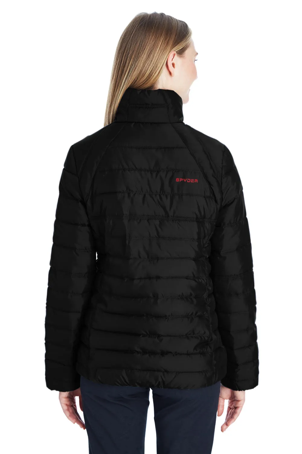 Spyder Womens Supreme Puffer Full Zip Jacket - Black