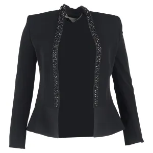 Stella McCartney Embellished Blazer in Black Wool