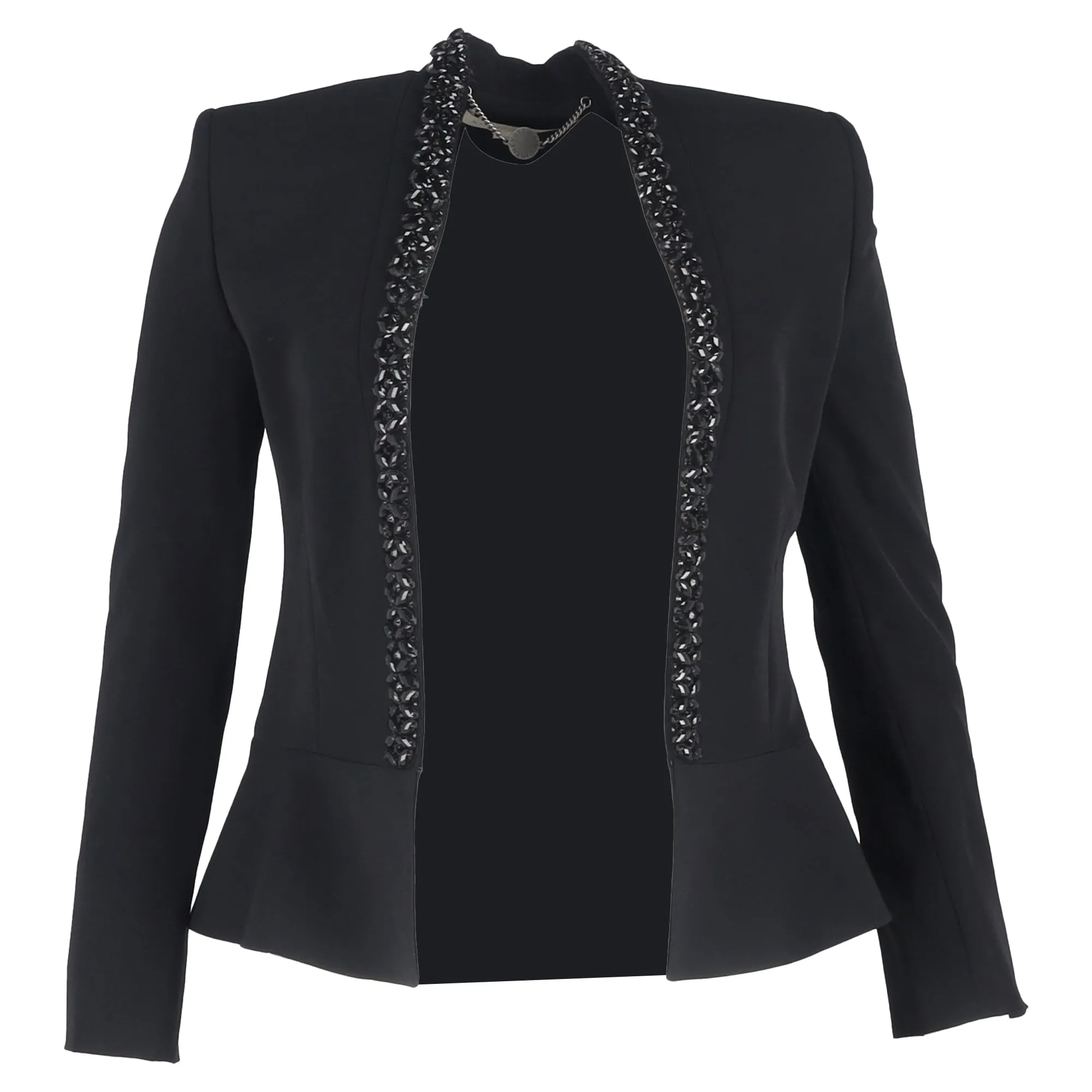 Stella McCartney Embellished Blazer in Black Wool