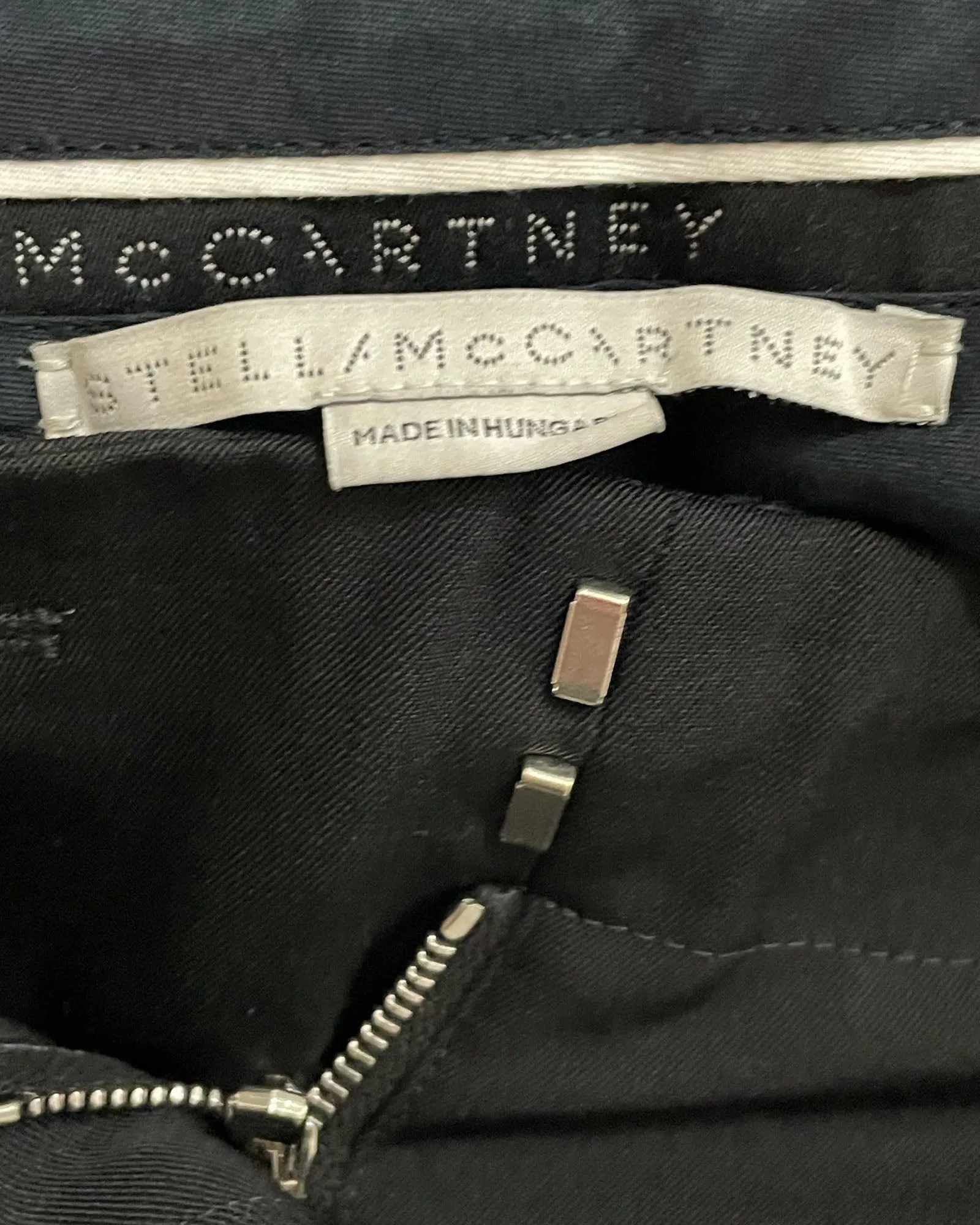 Stella McCartney Pleated Trousers in Black Cotton