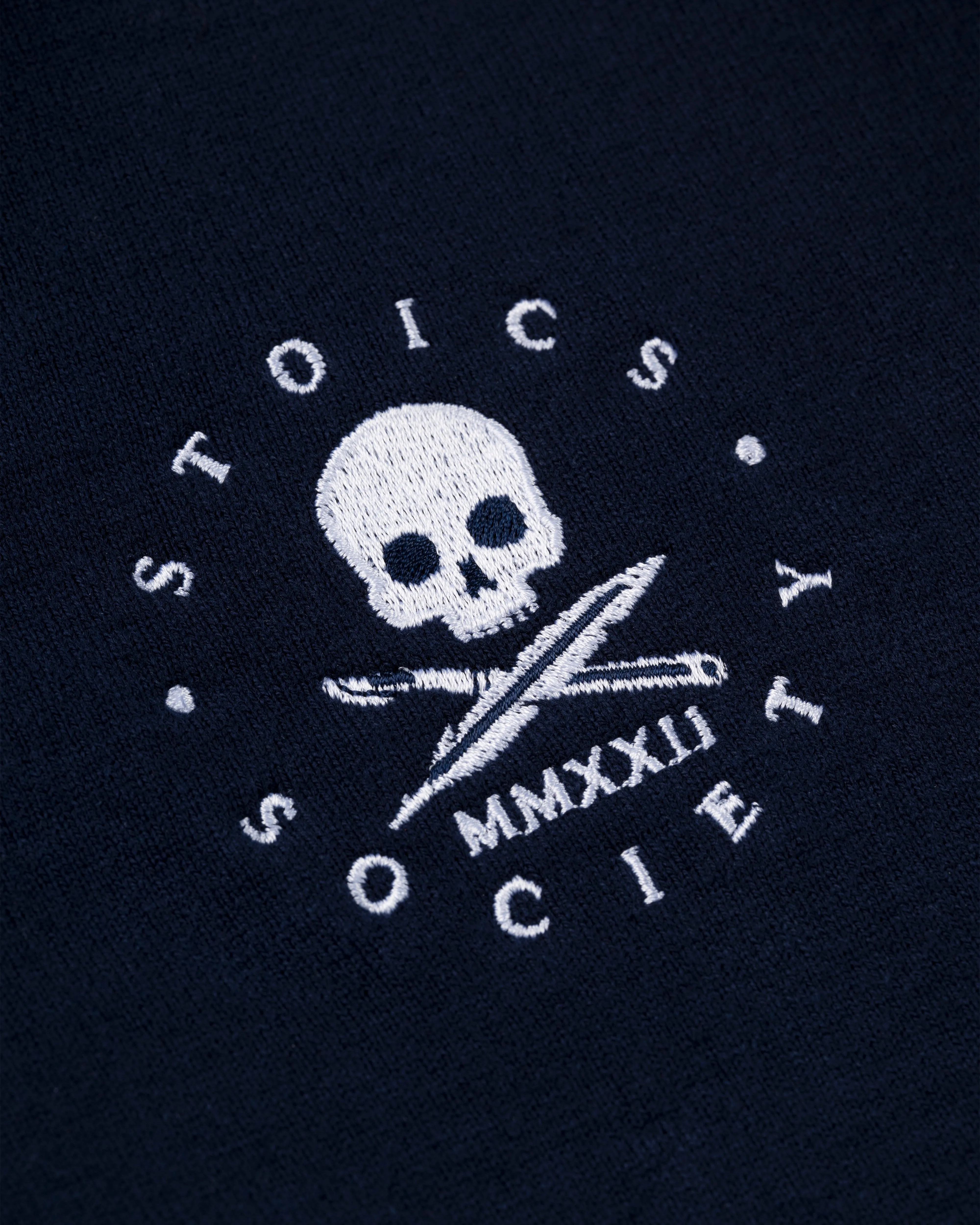 STOICS SOCIETY RUGBY SHIRT - NAVY