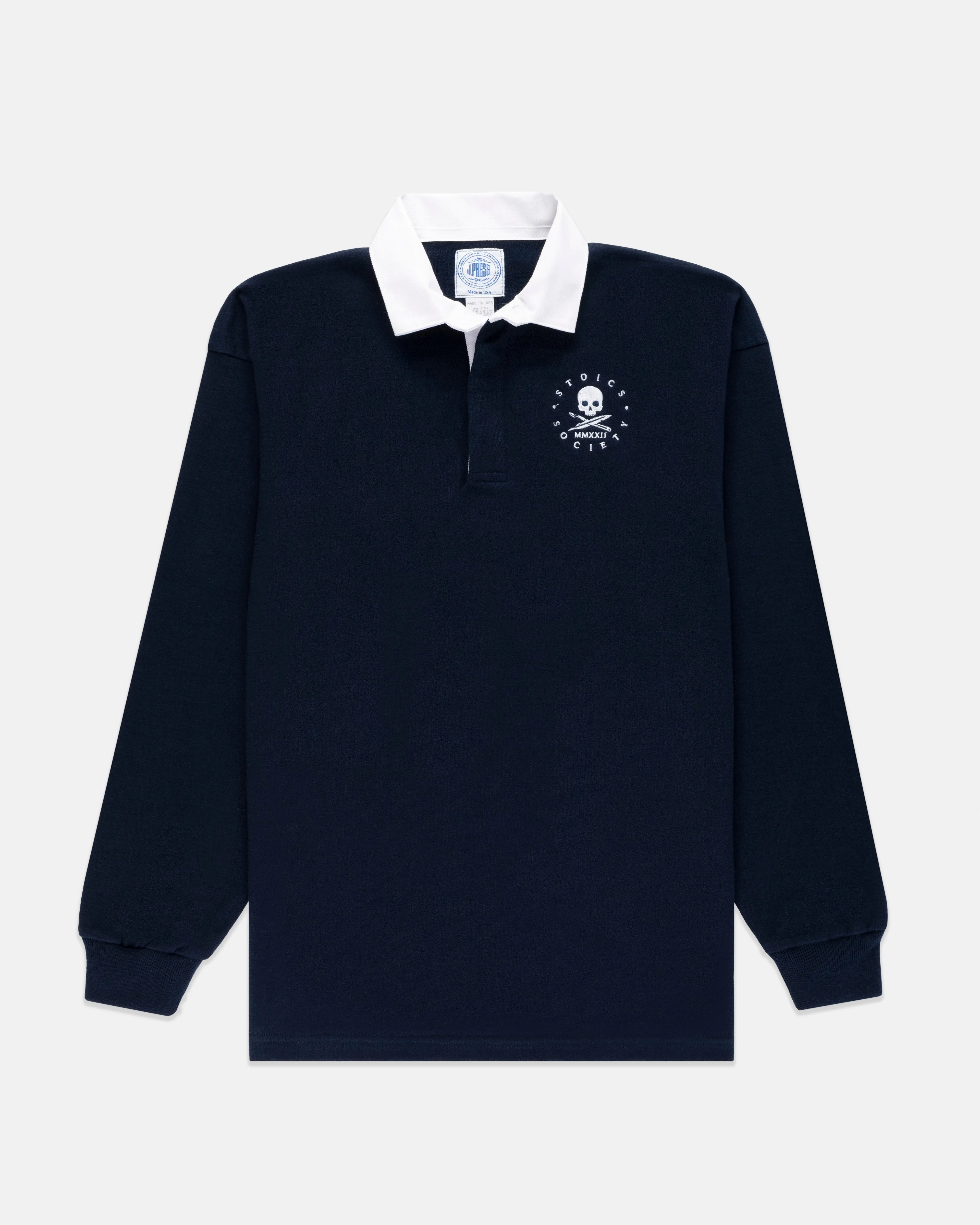 STOICS SOCIETY RUGBY SHIRT - NAVY