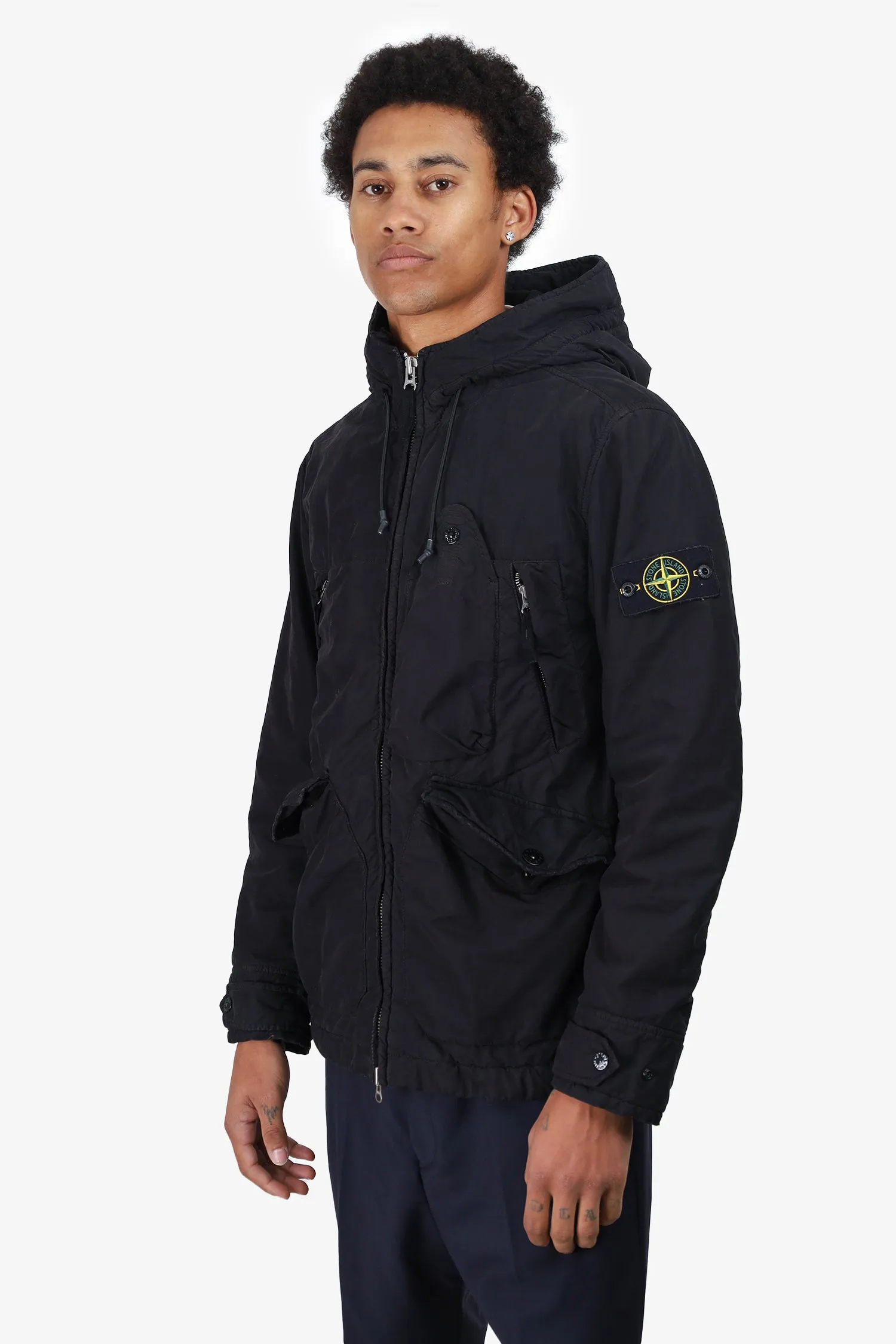 Stone Island Black Light Puffer Jacket Size M Mens