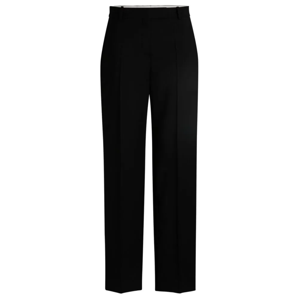 Straight-leg trousers in wool