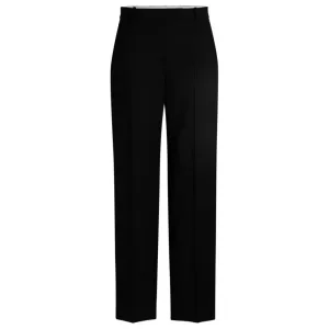 Straight-leg trousers in wool