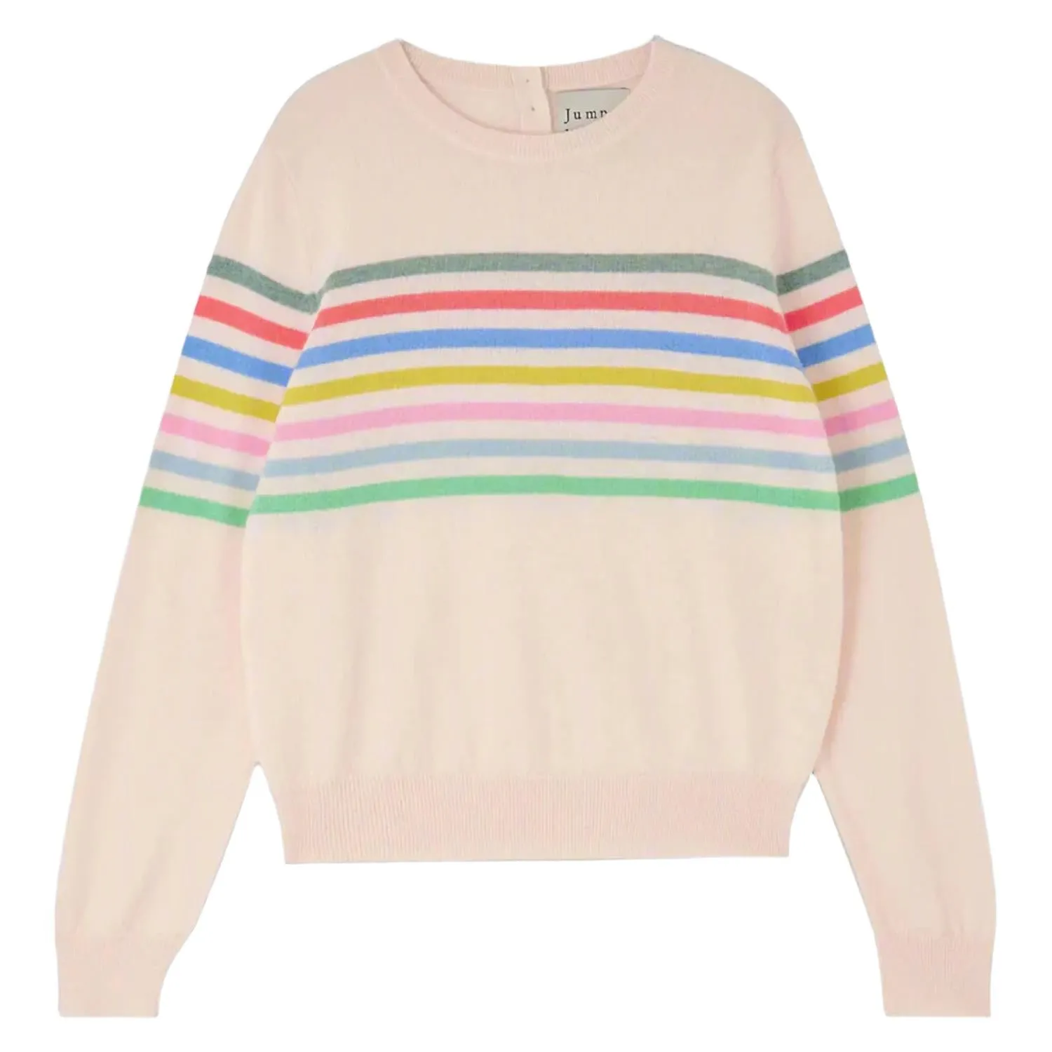 Stripe Block Crew In Cream Multi