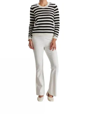 Striped Crewneck In Black/white