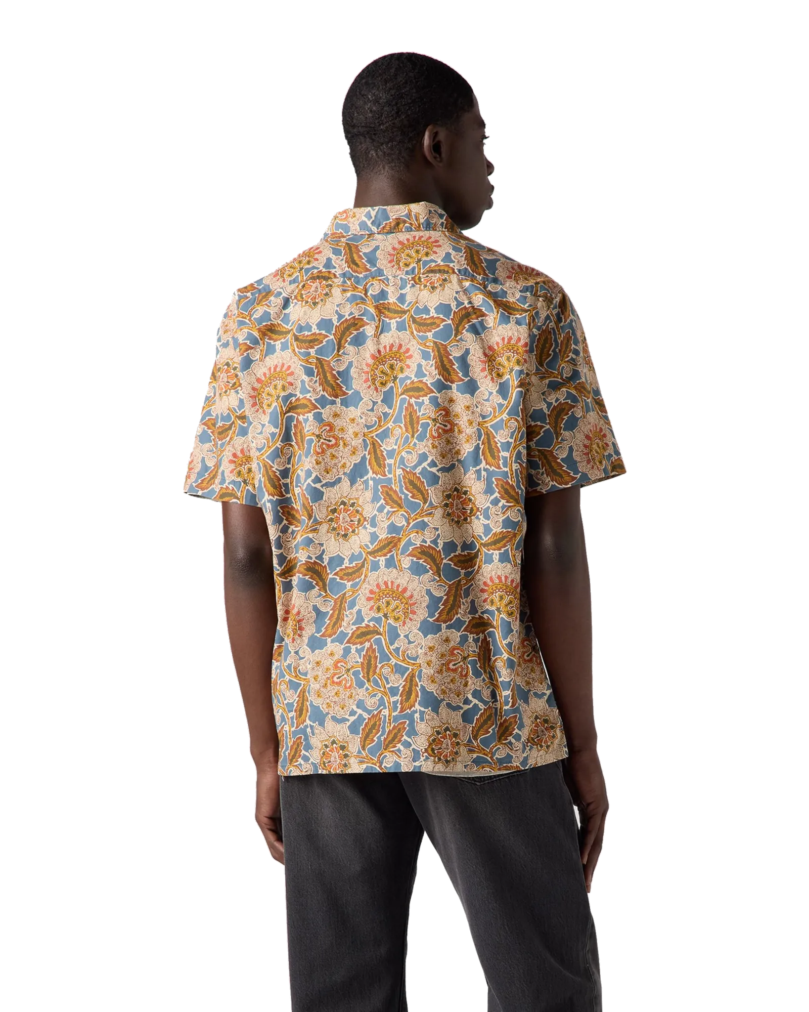 Sunset Camp Shirt in Elian Floral White Pepper