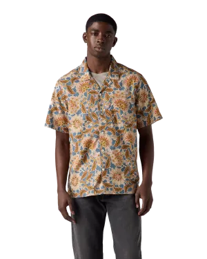 Sunset Camp Shirt in Elian Floral White Pepper