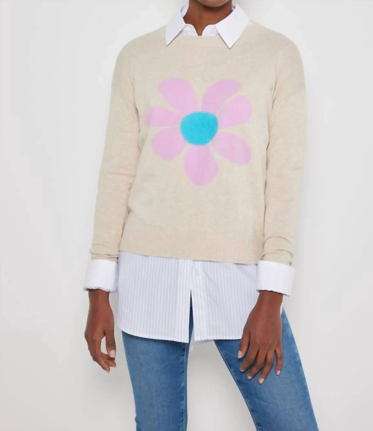 Sweet Talk Sweater In Almond